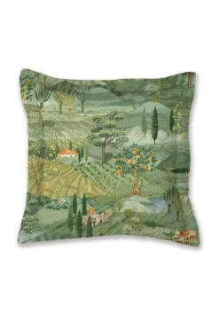 Pip Studio Sierkussens<Vierkant Sierkussen Toscana Groen