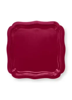 Pip Studio Decoratie Schalen<Vierkante Schaal Geemailleerd Donker Roze