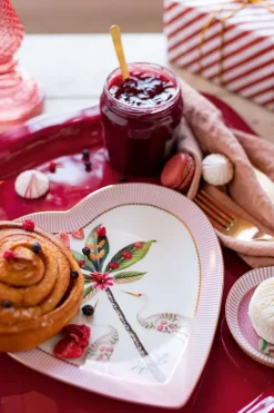 Pip Studio Decoratie Schalen<Vierkante Schaal Geemailleerd Donker Roze