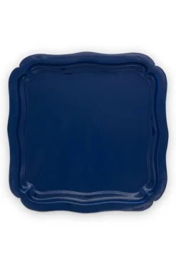 Pip Studio Decoratie Schalen<Vierkante Schaal Geemailleerd Blauw
