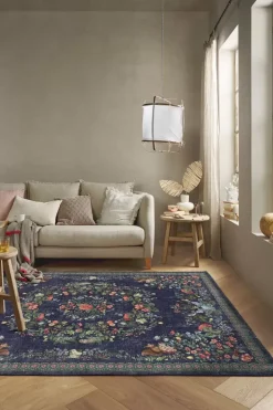 Pip Studio Rechthoekige Vloerkleden<Vloerkleed Fall In Leaf By Pip Donkerblauw