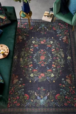Pip Studio Rechthoekige Vloerkleden<Vloerkleed Fall In Leaf By Pip Donkerblauw