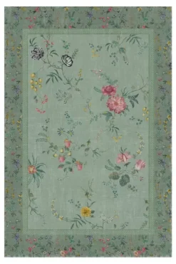 Pip Studio Rechthoekige Vloerkleden<Vloerkleed Fleur Grandeur By Pip Groen