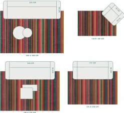 Pip Studio Rechthoekige Vloerkleden<Vloerkleed Jacquard Stripes By Pip Multi