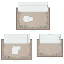 Pip Studio Rechthoekige Vloerkleden<Vloerkleed Jolie By Pip Khaki