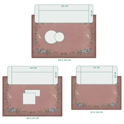 Pip Studio Rechthoekige Vloerkleden<Vloerkleed Jolie By Pip Oud Roze