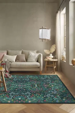 Pip Studio Rechthoekige Vloerkleden<Vloerkleed Jungle Animals By Pip Blauw