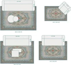 Pip Studio Rechthoekige Vloerkleden<Vloerkleed Majorelle By Pip Pastel Blauw