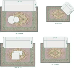 Pip Studio Rechthoekige Vloerkleden<Vloerkleed Majorelle By Pip Lilac/Groen