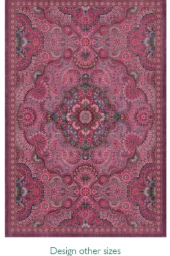 Pip Studio Rechthoekige Vloerkleden<Vloerkleed Moon Delight By Pip Donker Roze
