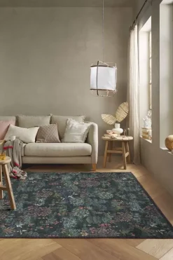 Pip Studio Rechthoekige Vloerkleden<Vloerkleed Pip Garden By Pip Donkerblauw