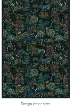 Pip Studio Rechthoekige Vloerkleden<Vloerkleed Pip Garden By Pip Donkerblauw