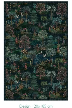 Pip Studio Rechthoekige Vloerkleden<Vloerkleed Pip Garden By Pip Donkerblauw