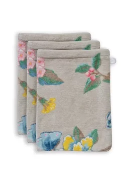 Pip Studio Washandjes<Washandje Set/3 Good Evening 16X22 Cm Khaki
