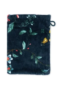 Pip Studio Washandjes<Washandje Set/3 Les Fleurs Donker 16X22 Cm Blauw