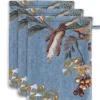 Pip Studio Washandjes<Washandje Set/3 Secret Garden 16X22Cm Blauw