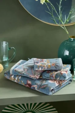 Pip Studio Washandjes<Washandje Set/3 Secret Garden 16X22Cm Blauw
