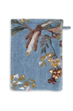 Pip Studio Washandjes<Washandje Set/3 Secret Garden 16X22Cm Blauw