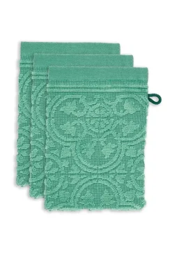 Pip Studio Washandjes<Washandje Set/3 Tile De Pip 16X22 Cm Groen