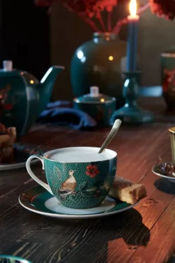 Pip Studio Kop/Schotel<Winter Wonderland Cappuccino Kop & Schotel Groen