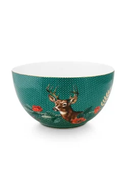 Pip Studio Kommen<Winter Wonderland Kom Groen 18 Cm