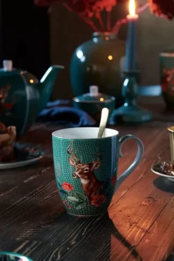Pip Studio Theemokken<Winter Wonderland Mok Groot Groen