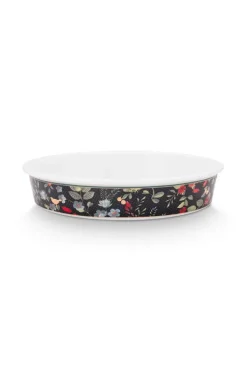 Pip Studio Ovenschalen<Winter Wonderland Serveerschaal Rond Donkerblauw