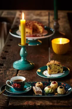 Pip Studio Kop/Schotel<Winter Wonderland Set/2 Espresso Kop & Schotel Donkerblauw